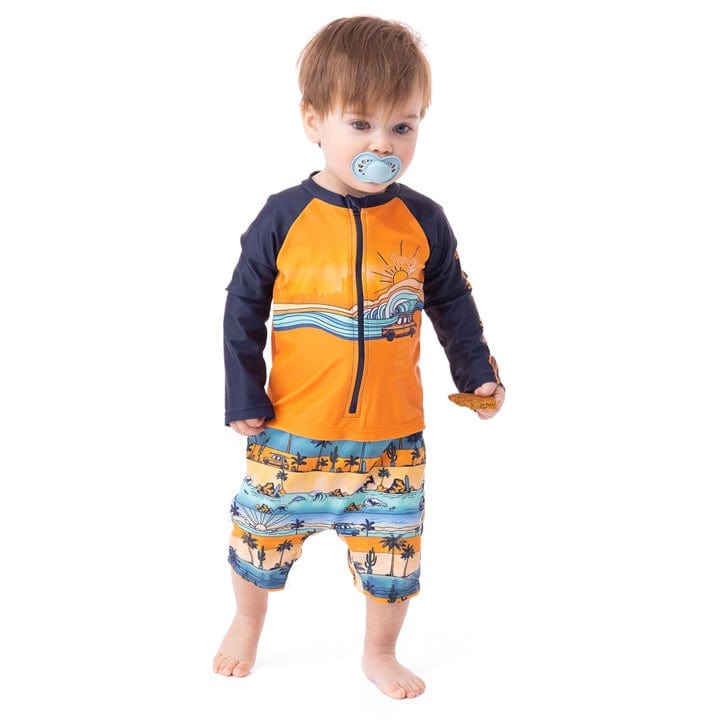 Nano Collection Nano Collection One-Piece Rashguard Swimsuit - Little Miss Muffin Children & Home