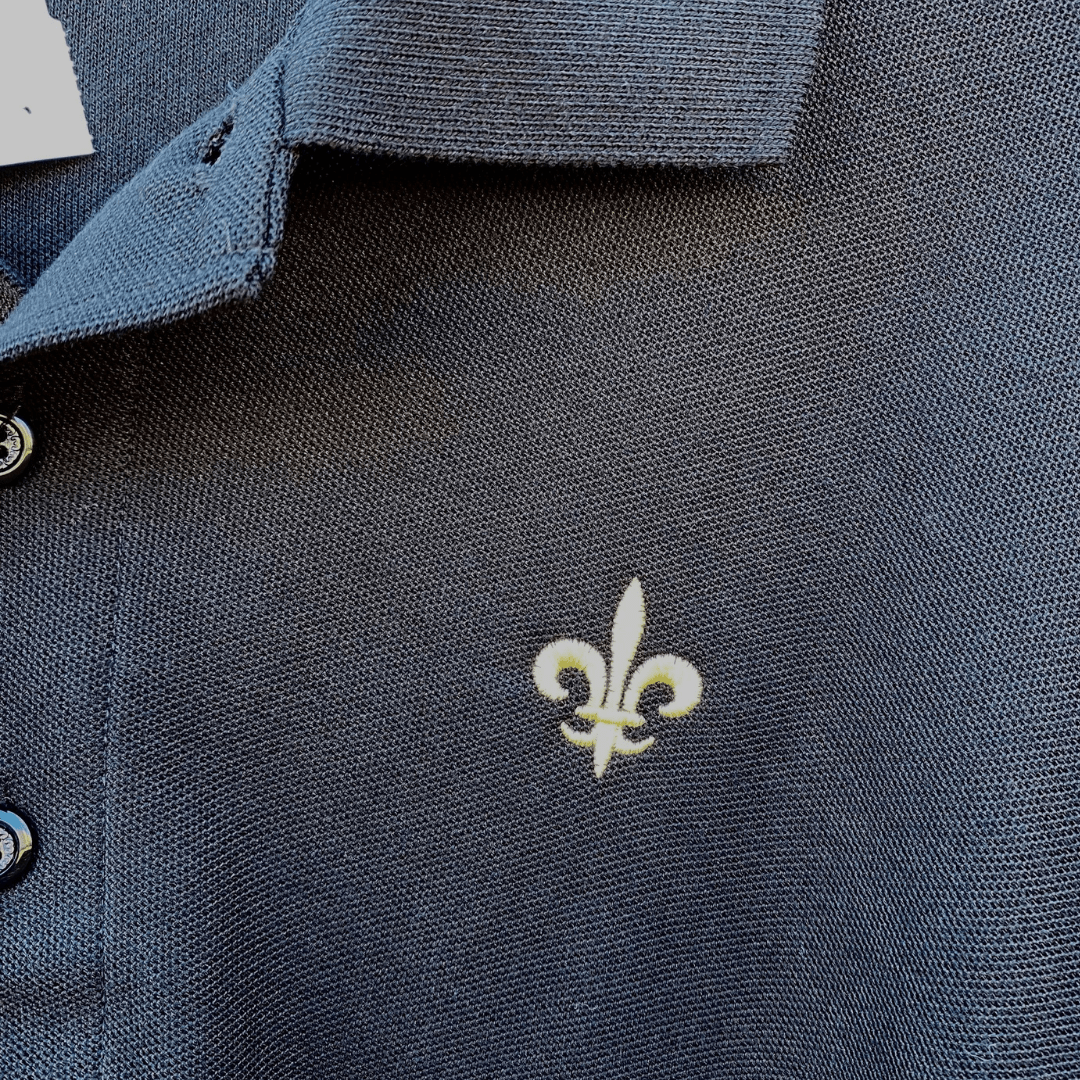 Whereable Art Whereable Art Classic Pique Fleur De Lis Polo - Little Miss Muffin Children & Home