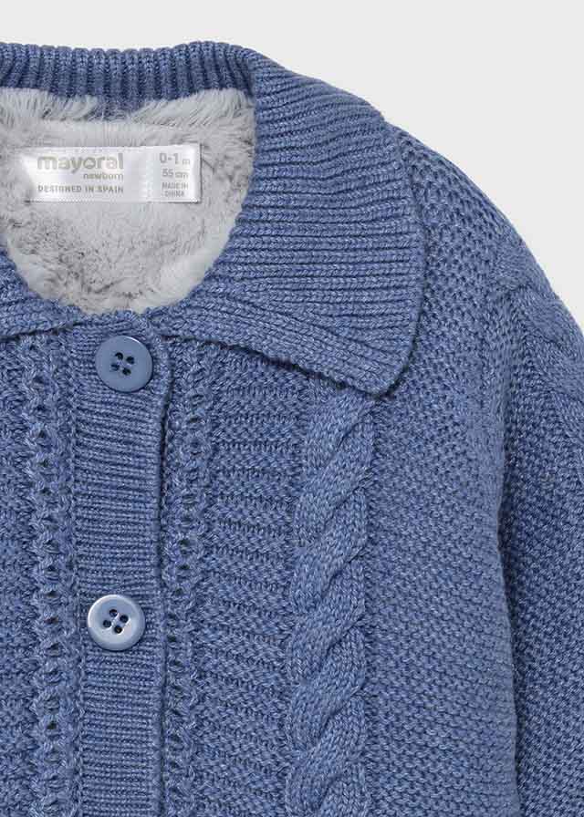 Mayoral Mayoral Woven Knit Jacket for Newborn Boy - Little Miss Muffin Children & Home