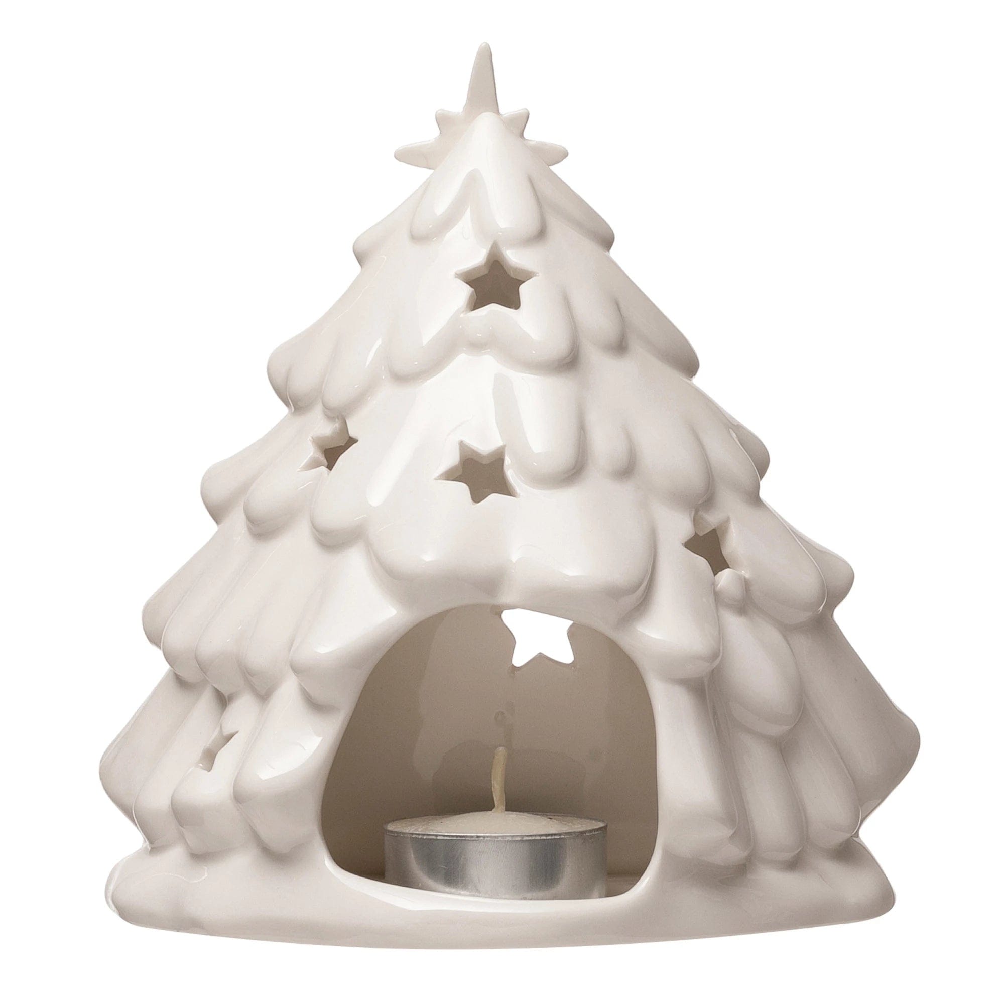 CCO - Creative Co-op Creative Co-op Stoneware Holy Family With Tree - Little Miss Muffin Children & Home