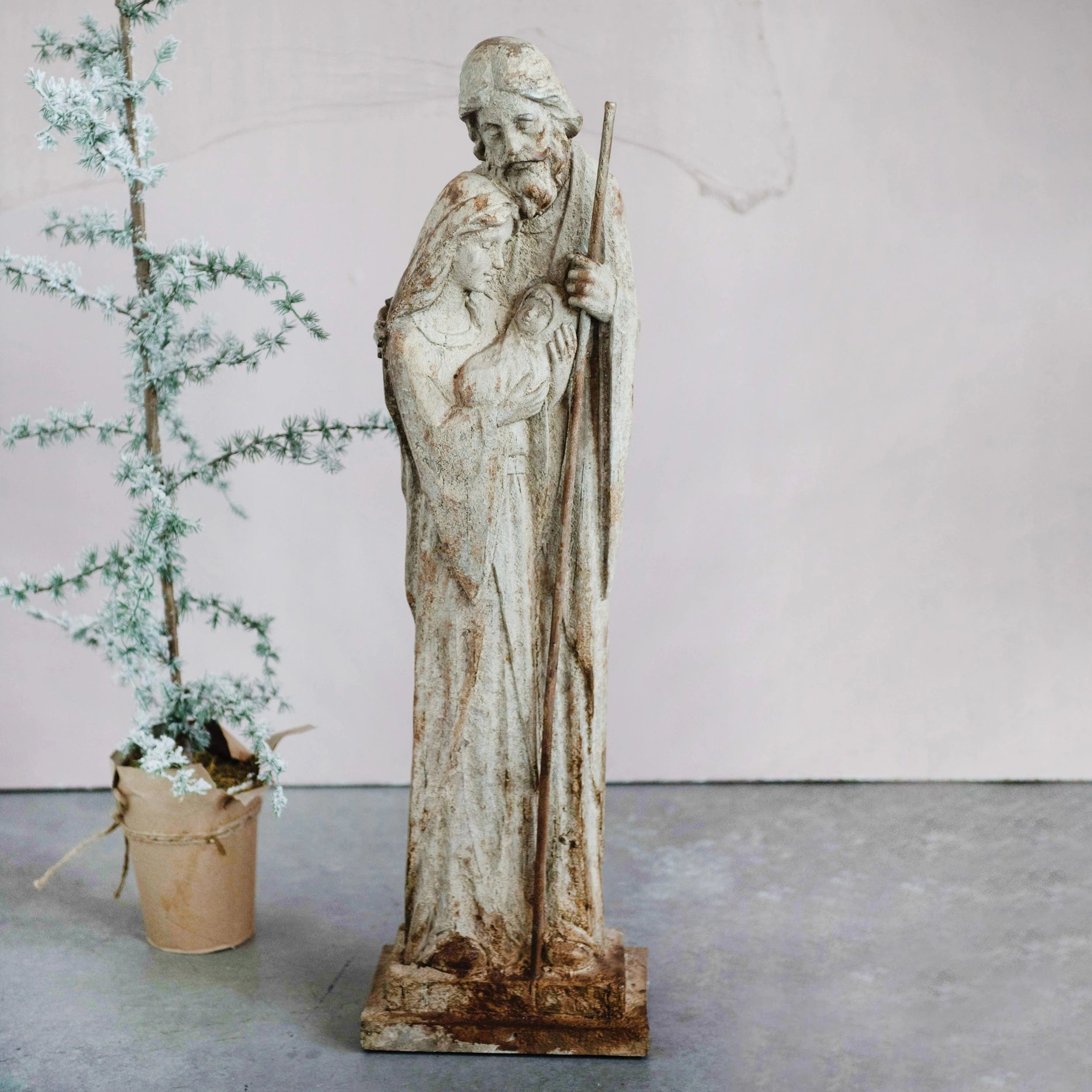 CCO - Creative Co-op Creative Co-op Distressed Magnesia Holy Family - Little Miss Muffin Children & Home