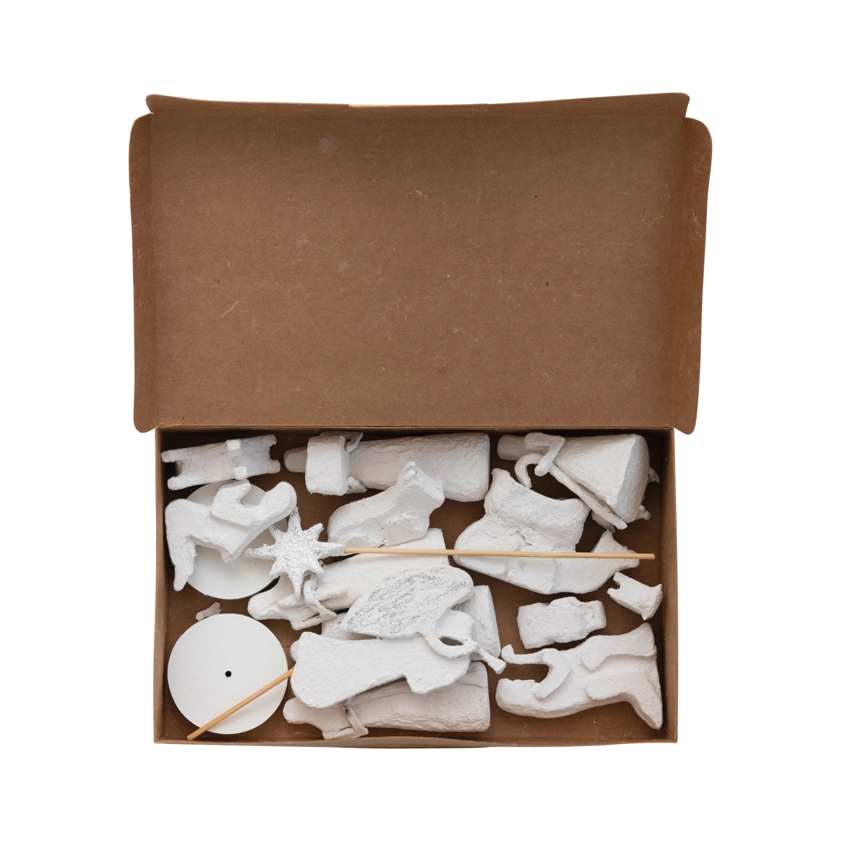 CCO - Creative Co-op Creative Co-op Handmade Paper Mache Nativity S/14 - Little Miss Muffin Children & Home