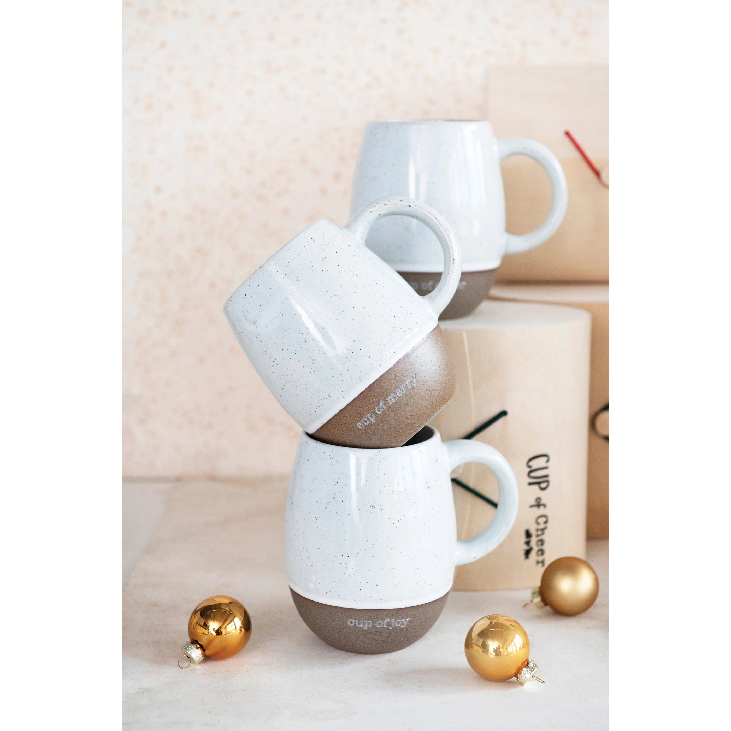 CCO - Creative Co-op Creative Co-op Mugs with Holiday Sayings - Little Miss Muffin Children & Home